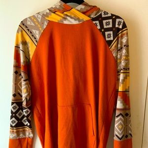 LulaRoe hooded sweatshirt. Lightweight knit but super cozy